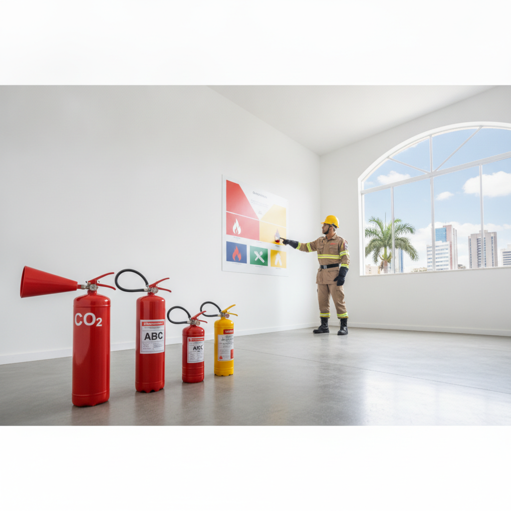 Tipos de Extintores de Incêndio: Qual Usar em Goiânia